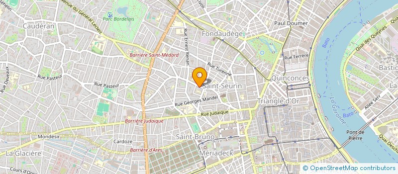 localisation de l'entreprise CCH INVEST  BORDEAUX