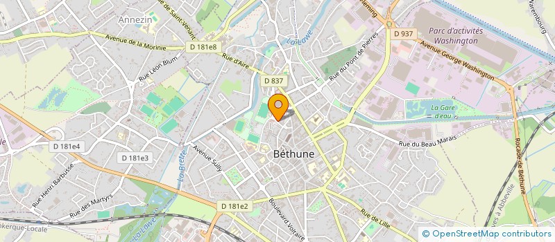 localisation de l'entreprise CCH LA BETHUNOISE  BETHUNE