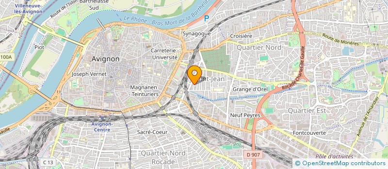 localisation de l'entreprise CCH MJ HOLDING  AVIGNON