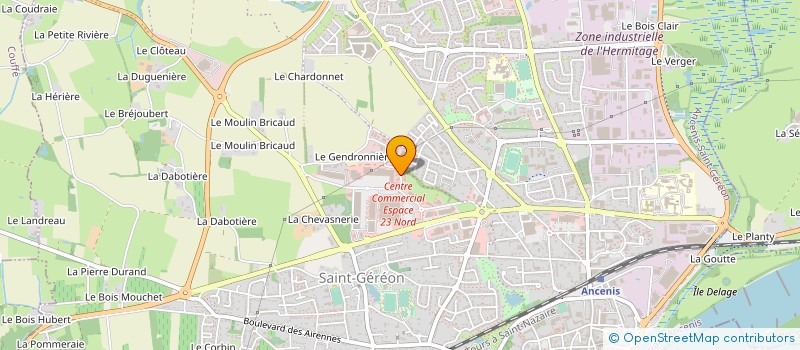 localisation de l'entreprise CCH TELECOM à ANCENIS-SAINT-GEREON