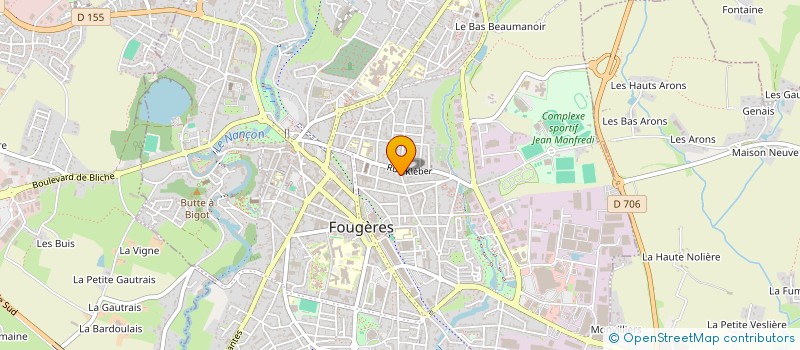 localisation de l'entreprise CCHC  FOUGERES