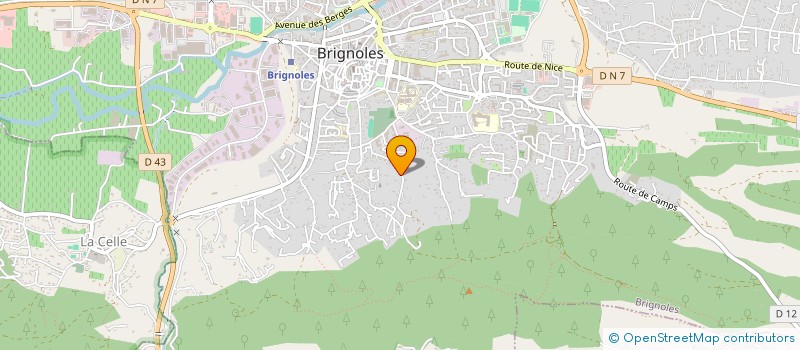 localisation de l'entreprise CCHR INVEST  BRIGNOLES