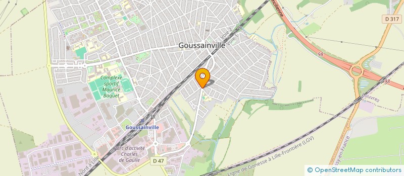 localisation de l'entreprise CCI COUVERTURES CHARPENTES ISOLATIONS à GOUSSAINVILLE