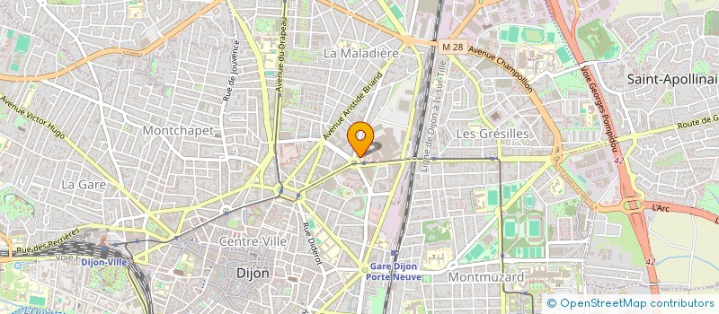 localisation de l'entreprise CCI FORMATION à DIJON