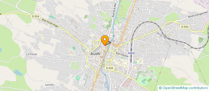 localisation de l'entreprise CCI FORMATION GERS à AUCH
