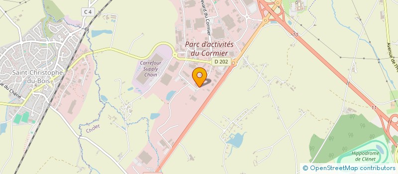 localisation de l'entreprise CCI HOLDING à CHOLET