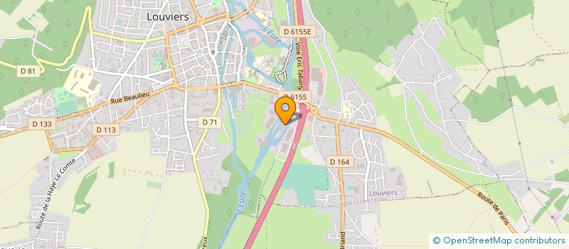 localisation de l'entreprise CCI PLV PRODUCTIONS à LOUVIERS