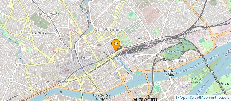 localisation de l'entreprise CCI SERVICES à NANTES