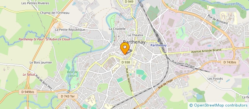localisation de l'entreprise CCI STRUCTURES à PARTHENAY