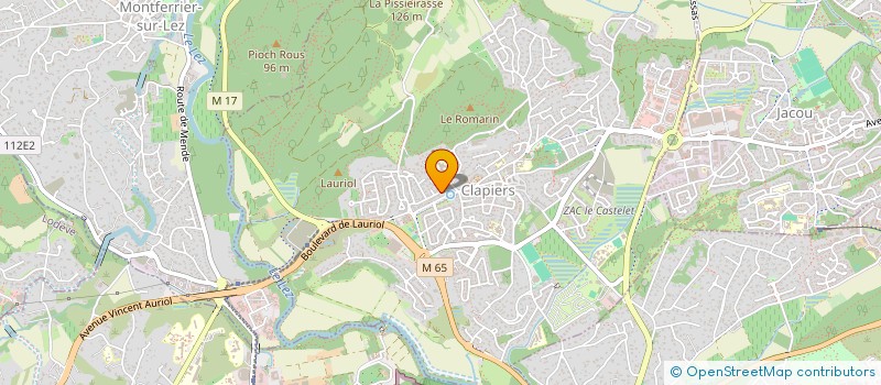 localisation de l'entreprise CCIE  CLAPIERS