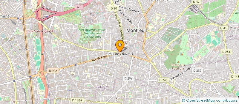 localisation de l'entreprise CCIMMO  MONTREUIL
