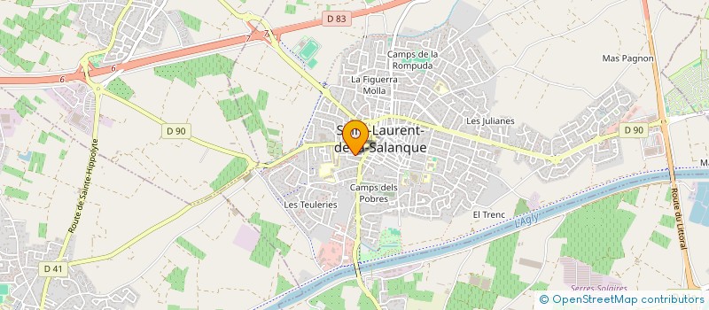 localisation de l'entreprise CCJ  SAINT-LAURENT-DE-LA-SALANQUE