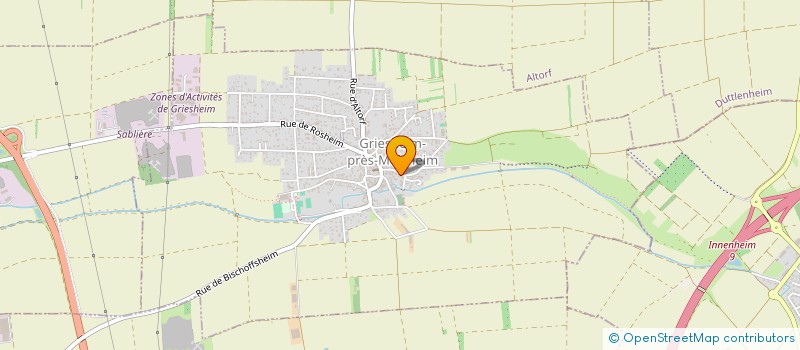 localisation de l'entreprise CCJ & CO  GRIESHEIM-PRES-MOLSHEIM