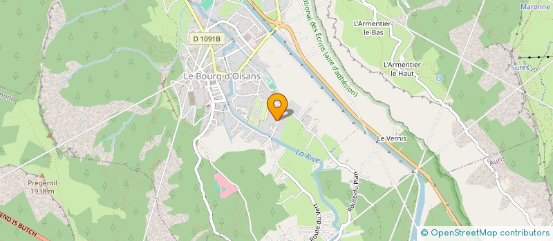 localisation de l'entreprise CCJ IMMOBILIER  LES DEUX ALPES