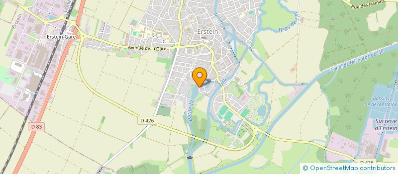 localisation de l'entreprise CCK  ERSTEIN