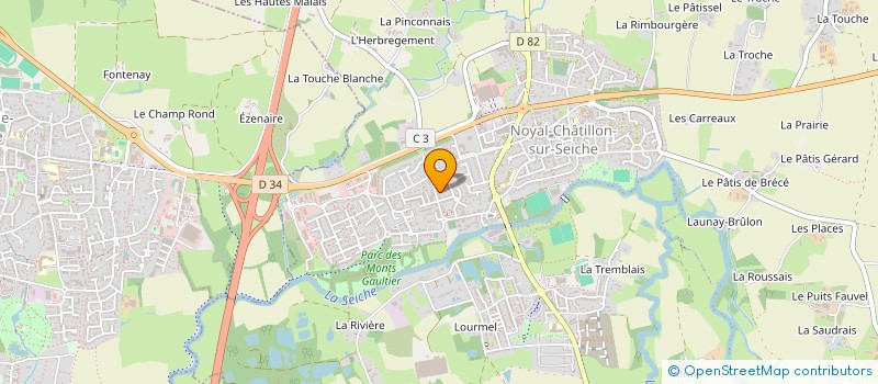 localisation de l'entreprise CCKS à NOYAL-CHATILLON-SUR-SEICHE