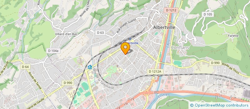 localisation de l'entreprise CCL  ALBERTVILLE