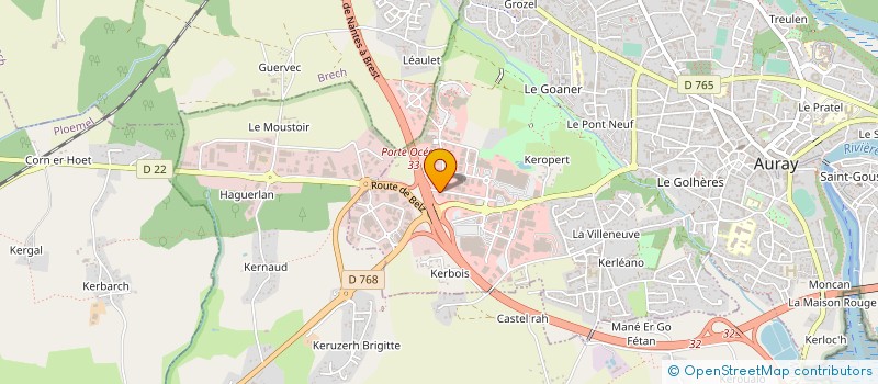 localisation de l'entreprise CCLD à AURAY