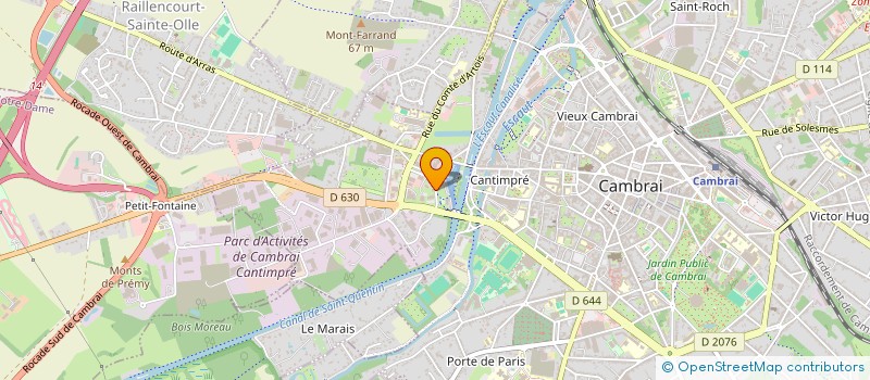 localisation de l'entreprise CCLG ENERGIES  CAMBRAI