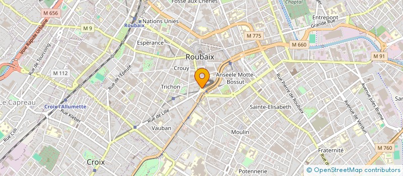 localisation de l'entreprise CCLHE  ROUBAIX