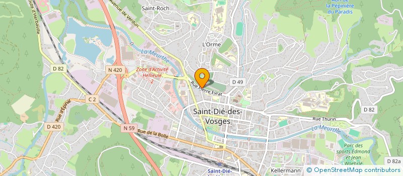 localisation de l'entreprise CCLMC  SAINT-DIE-DES-VOSGES