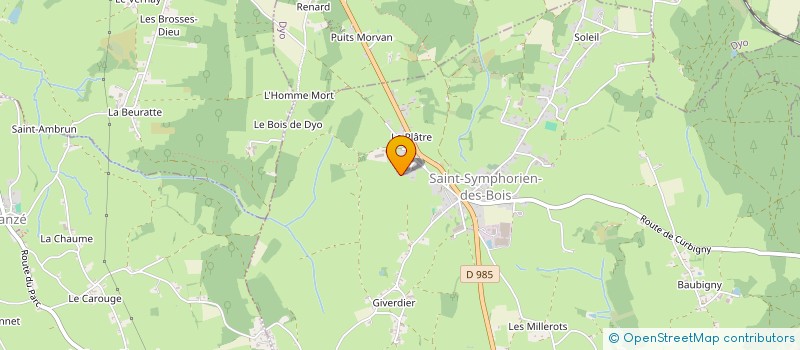 localisation de l'entreprise CCLMT  SAINT-SYMPHORIEN-DES-BOIS