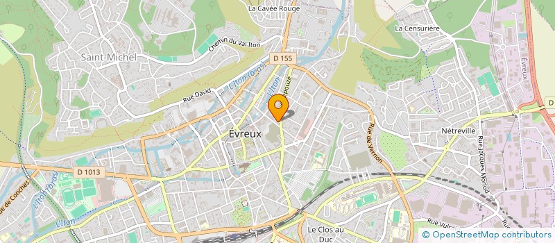 localisation de l'entreprise CCM à EVREUX