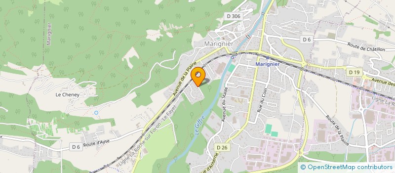 localisation de l'entreprise CCM  MARIGNIER