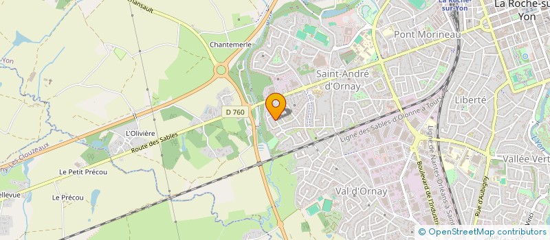 localisation de l'entreprise CCM  LA ROCHE-SUR-YON