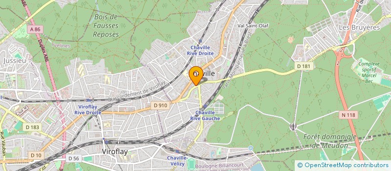 localisation de l'entreprise CCM BATIMENT à CHAVILLE