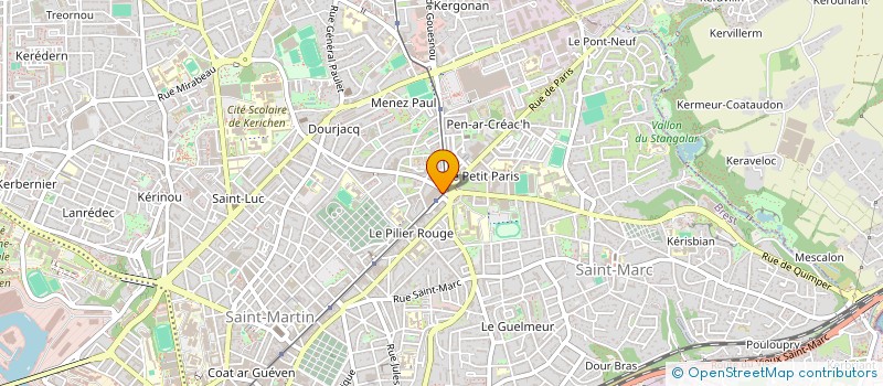 localisation de l'entreprise CCM BREST STRASBOURG à BREST