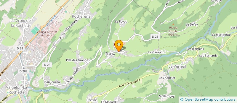 localisation de l'entreprise CCM CHARPENTE COUVERTURE MACONNERIE à VALGELON-LA ROCHETTE