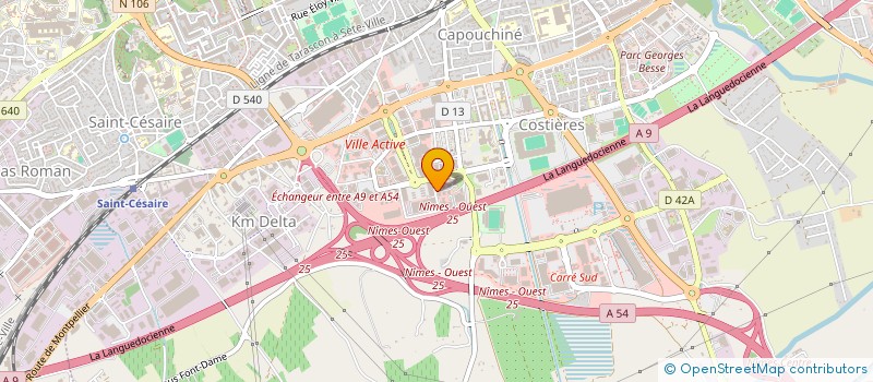 localisation de l'entreprise CCM  CULTURE CASH MANAGEMENT  NIMES