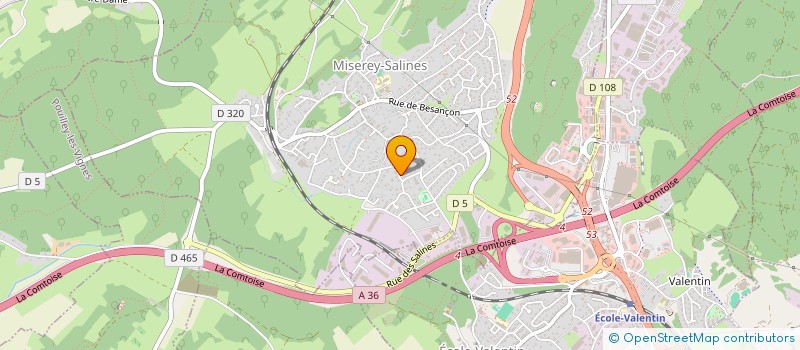 localisation de l'entreprise CCM INVEST  MISEREY-SALINES