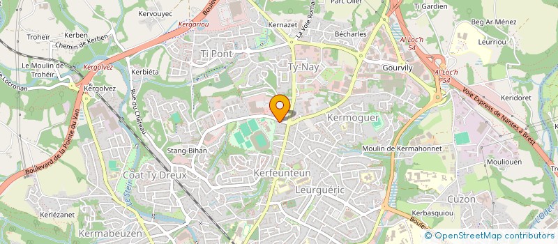 localisation de l'entreprise CCM KERFEUNTEUN-PLOGONNEC à QUIMPER