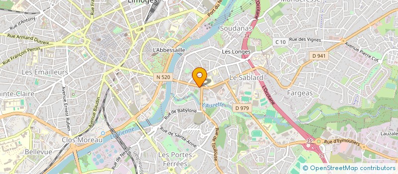 localisation de l'entreprise CCM LIMOGES RIVE GAUCHE à LIMOGES
