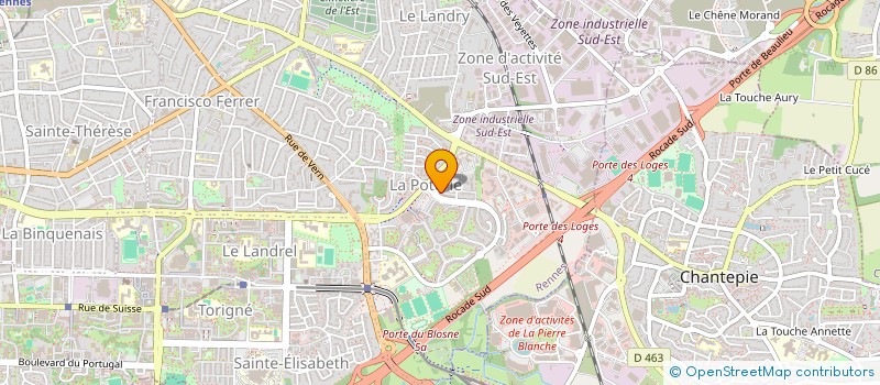 localisation de l'entreprise CCM RENNES BLOSNE-POTERIE  RENNES