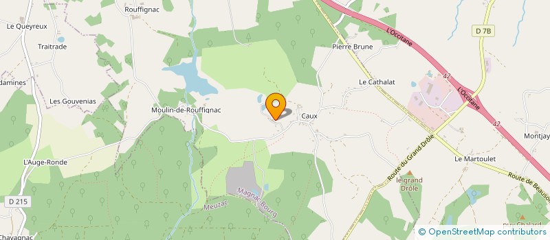 localisation de l'entreprise CCMA à MAGNAC-BOURG