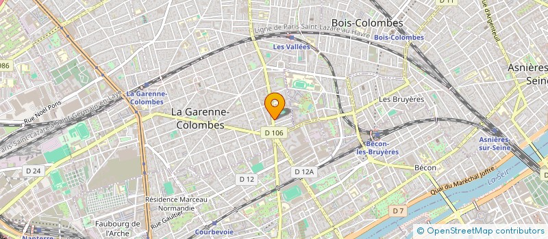 localisation de l'entreprise CCMB CONSEIL  LA GARENNE-COLOMBES