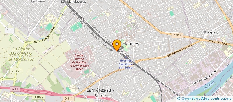 localisation de l'entreprise CCMC FRANCE  HOUILLES