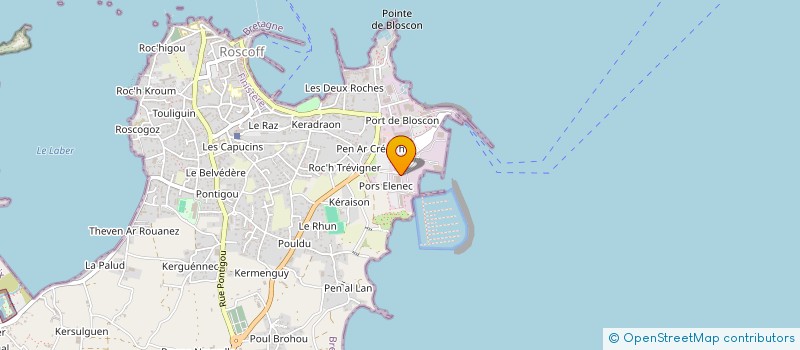 localisation de l'entreprise CCMF à ROSCOFF