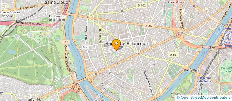 localisation de l'entreprise CCMH  BOULOGNE-BILLANCOURT