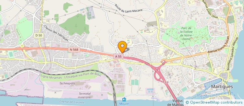 localisation de l'entreprise CCMM SANTUCCI  MARTIGUES