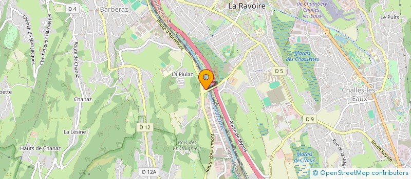 localisation de l'entreprise CCMS à LA RAVOIRE