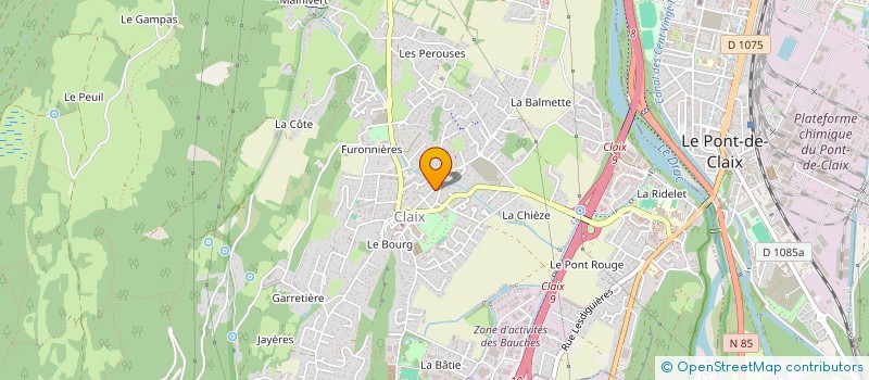 localisation de l'entreprise CCMT  CLAIX