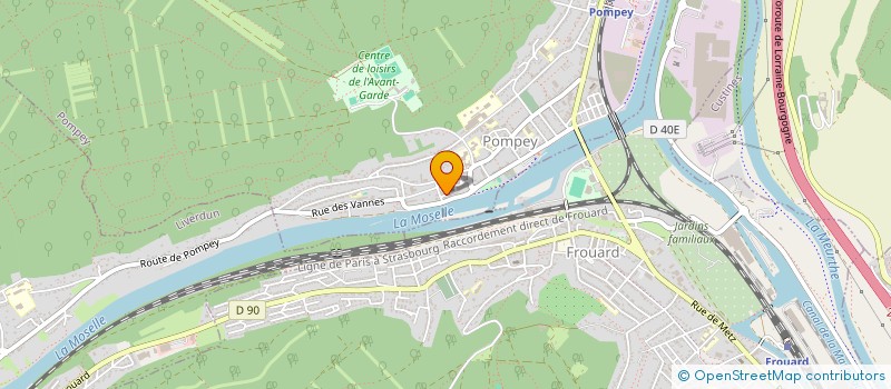 localisation de l'entreprise CCN YLC à POMPEY