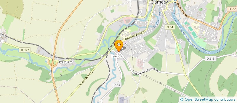 localisation de l'entreprise CCNP à CLAMECY