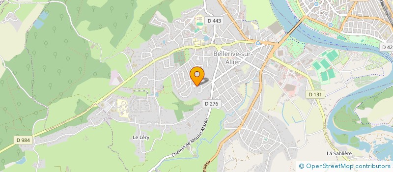 localisation de l'entreprise CCNP LAFORET  BELLERIVE SUR ALLIER