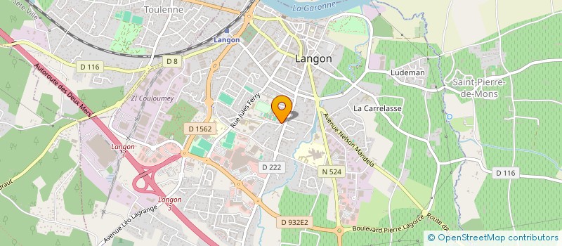 localisation de l'entreprise CCO  LANGON