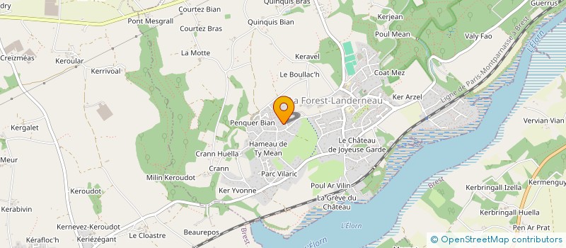 localisation de l'entreprise CCONECT  LA FOREST-LANDERNEAU